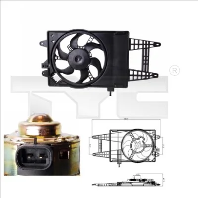 Fan, engine cooling 809-0004