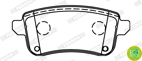 Brake Pad Set, disc brake PREMIER ECO FRICTION FDB4435
