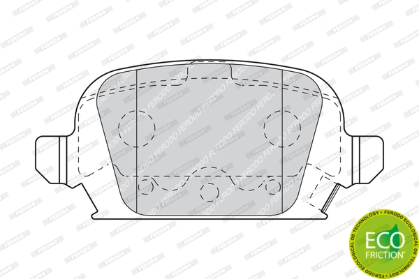 Brake Pad Set, disc brake PREMIER ECO FRICTION FDB1472