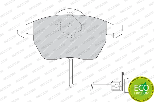 Brake Pad Set, disc brake PREMIER ECO FRICTION FDB590