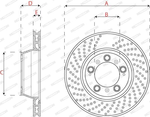 Brake Disc PREMIER DDF2131RC-1