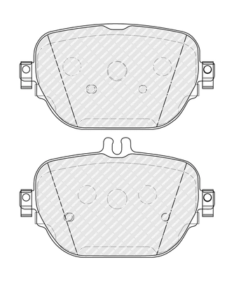 Brake Pad Set, disc brake PREMIER ECO FRICTION FDB5287