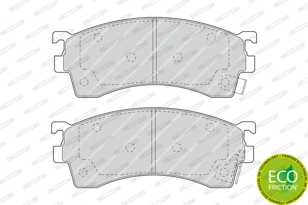 Brake Pad Set, disc brake PREMIER ECO FRICTION FDB950