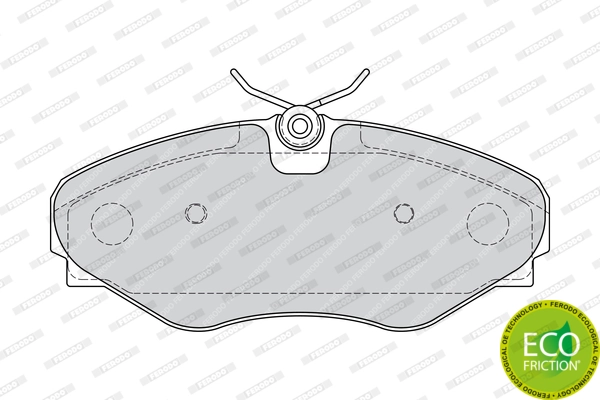 Brake Pad Set, disc brake PREMIER ECO FRICTION FDB4176