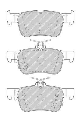 FERODO FDB4798 Brake Pad Set, disc brake