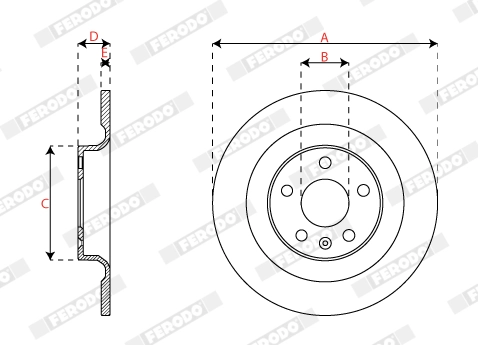 Brake Disc PREMIER DDF2827C