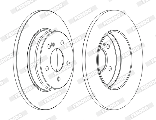 FERODO DDF1251C Brake Disc