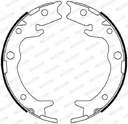 Brake Shoe Set, parking brake PREMIER FSB4019
