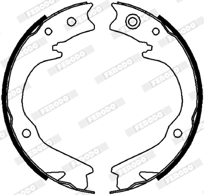 Brake Shoe Set, parking brake PREMIER FSB4063