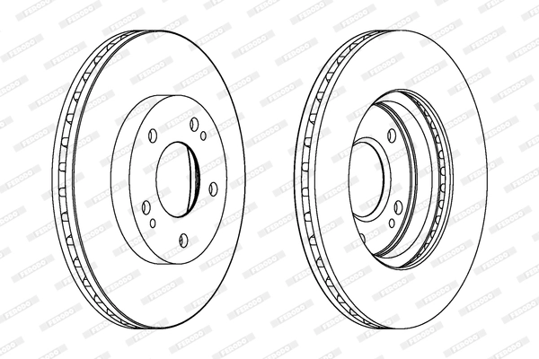 FERODO DDF1393 Brake Disc