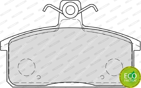 Brake Pad Set, disc brake PREMIER ECO FRICTION FDB4226