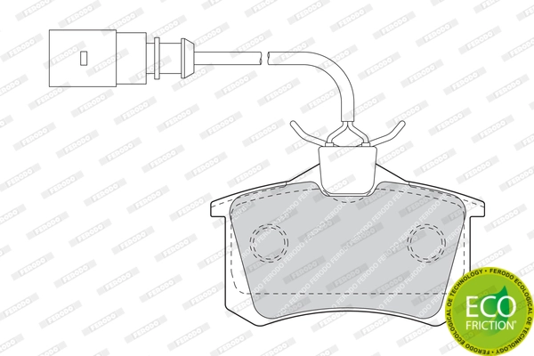 Brake Pad Set, disc brake PREMIER ECO FRICTION FDB1481