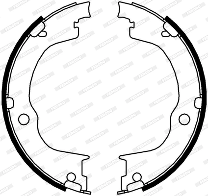Brake Shoe Set, parking brake PREMIER FSB4006