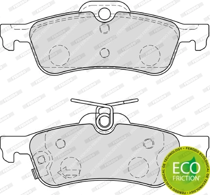 Brake Pad Set, disc brake PREMIER ECO FRICTION FDB4041
