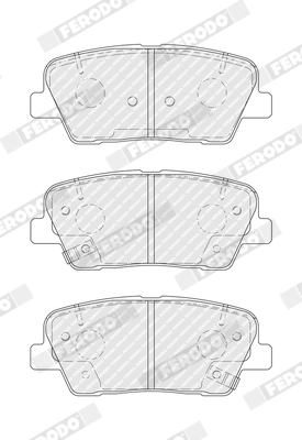 Brake Pad Set, disc brake PREMIER ECO FRICTION FDB4391