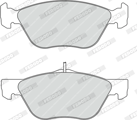 Brake Pad Set, disc brake PREMIER ECO FRICTION FDB1299