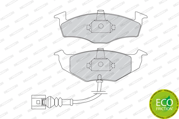 Brake Pad Set, disc brake PREMIER ECO FRICTION FDB1634