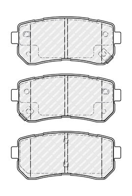 Brake Pad Set, disc brake PREMIER ECO FRICTION FDB4986