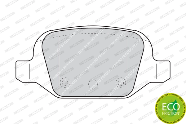 Brake Pad Set, disc brake PREMIER ECO FRICTION FDB1324