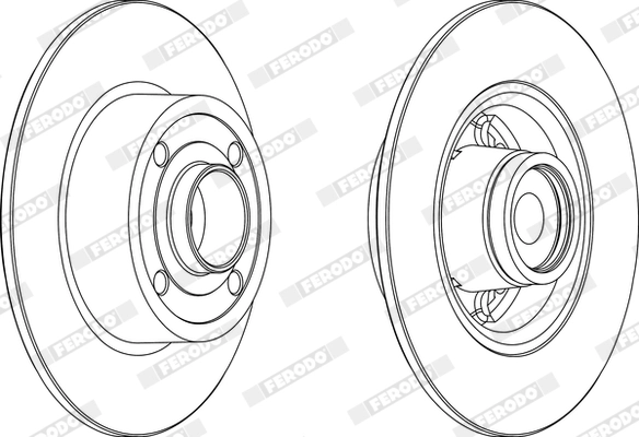 Brake Disc PREMIER DDF1571-1