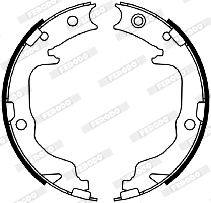 Brake Shoe Set, parking brake PREMIER FSB4059