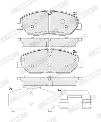 Brake Pad Set, disc brake PREMIER ECO FRICTION FDB5403