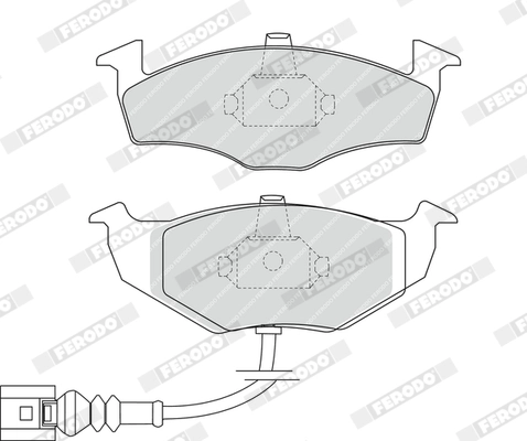 Brake Pad Set, disc brake PREMIER ECO FRICTION FDB1634