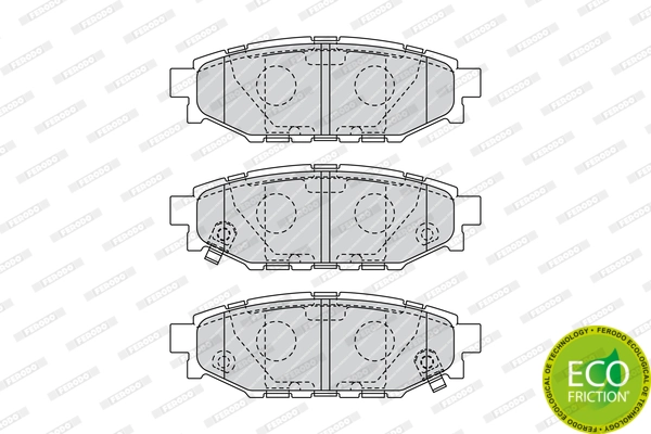 Brake Pad Set, disc brake PREMIER ECO FRICTION FDB1947