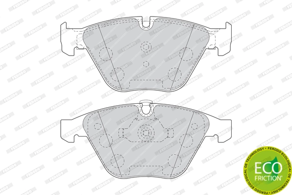 Set bantalan rem, rem cakram FUSE+ Technology FDB4191