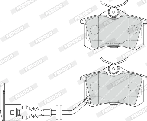 Brake Pad Set, disc brake PREMIER ECO FRICTION FDB1645