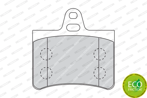 Brake Pad Set, disc brake PREMIER ECO FRICTION FDB1413