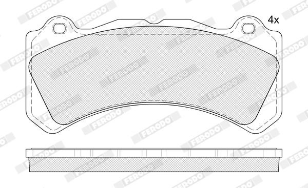 Brake Pad Set, disc brake PREMIER ECO FRICTION FDB5399