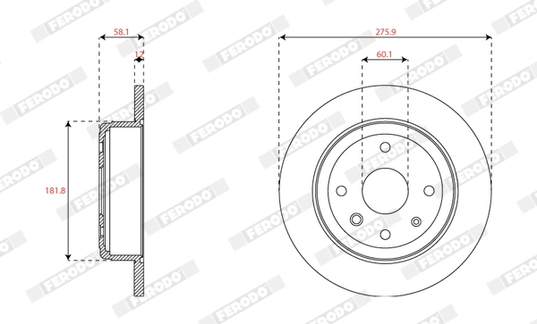Brake Disc PREMIER DDF1944C