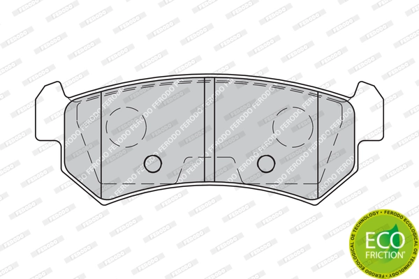Brake Pad Set, disc brake PREMIER ECO FRICTION FDB1889