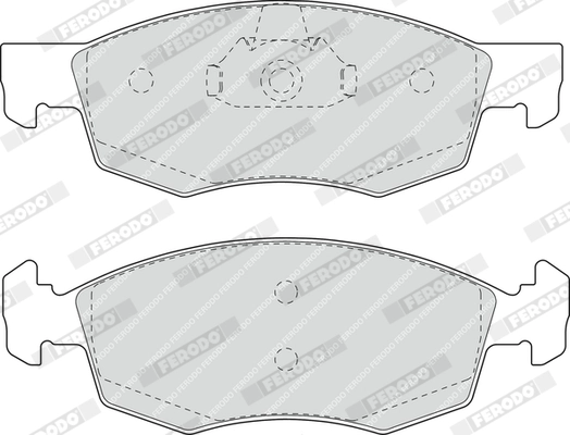 Brake Pad Set, disc brake PREMIER ECO FRICTION FDB1376
