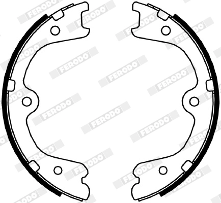 Brake Shoe Set, parking brake PREMIER FSB4054