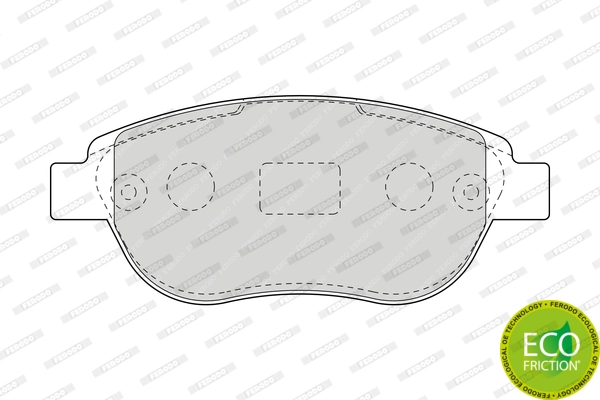 FERODO FDB1476 Brake Pad Set, disc brake