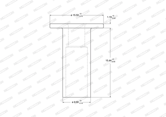 Rivet, drum brake lining Federal-Mogul 93058