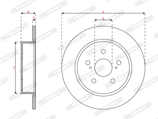 Brake Disc PREMIER DDF3112C
