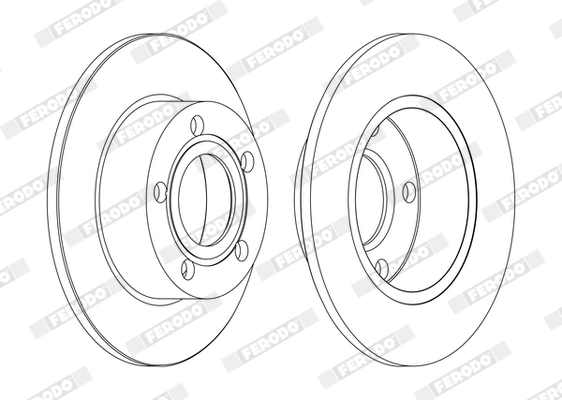 FERODO DDF1033C Brake Disc