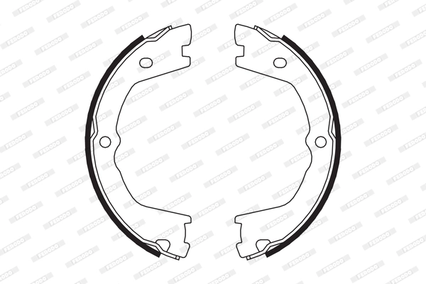 Brake Shoe Set, parking brake PREMIER FSB658