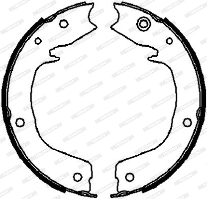 Brake Shoe Set, parking brake PREMIER FSB4027