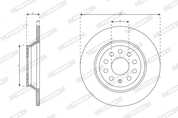 Brake Disc DDF3169C
