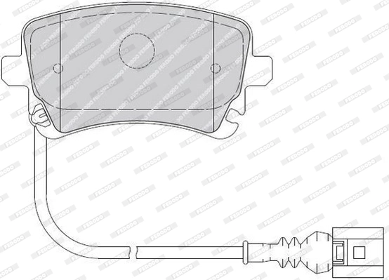 Brake Pad Set, disc brake PREMIER FVR1644