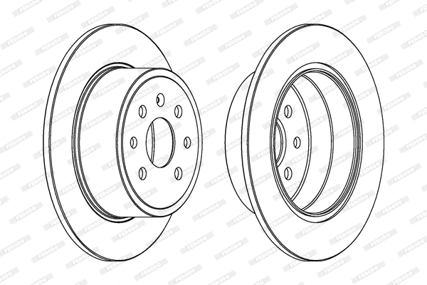 FERODO DDF814C Brake Disc