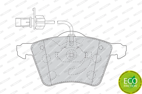 Brake Pad Set, disc brake PREMIER ECO FRICTION FDB1654