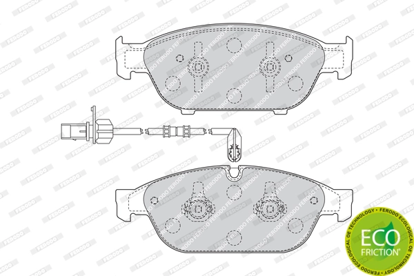 Brake Pad Set, disc brake FUSE+ Technology FDB4397