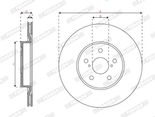 Brake Disc PREMIER DDF3100C