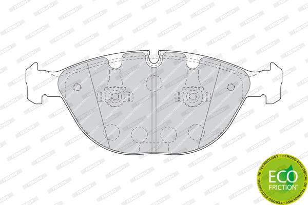 Brake Pad Set, disc brake PREMIER ECO FRICTION FDB1618