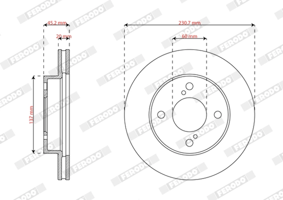 Brake Disc PREMIER DDF2968C